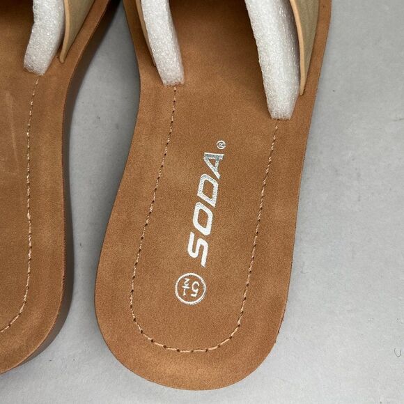 Soda Women's Size 5.5 Flip Flop Slide Sandals - Picture 7 of 8